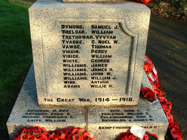 HELSTON WAR MEMORIAL