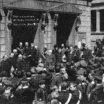 The proclamation of King George V outside Helston Guildhall on May 9th 1910, by Mr. Frances Henry Cunnack, Mayor of Helston