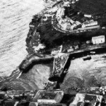 PORTHLEVEN HARBOUR WITH CRUDE OIL POLLUTION