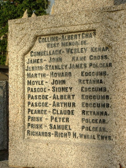 WENDRON WAR MEMORIAL