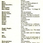 CORNISH DIALECT WORDS B