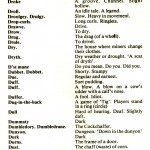 CORNISH DIALECT WORDS D