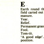 CORNISH DIALECT WORDS E